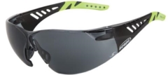 Biosphere Safety Glasses Black/Green Smoke Lens