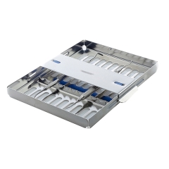 Push Bar Instrument Tray - 10  Blue