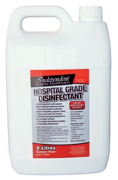 IDS HOSPITAL GRADE DISINFECTANT - 5L BOTTLE | Independent Dental Supplies