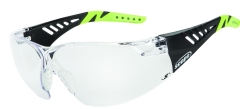 Biosphere Safety Glasses Black/Green Clear Lens